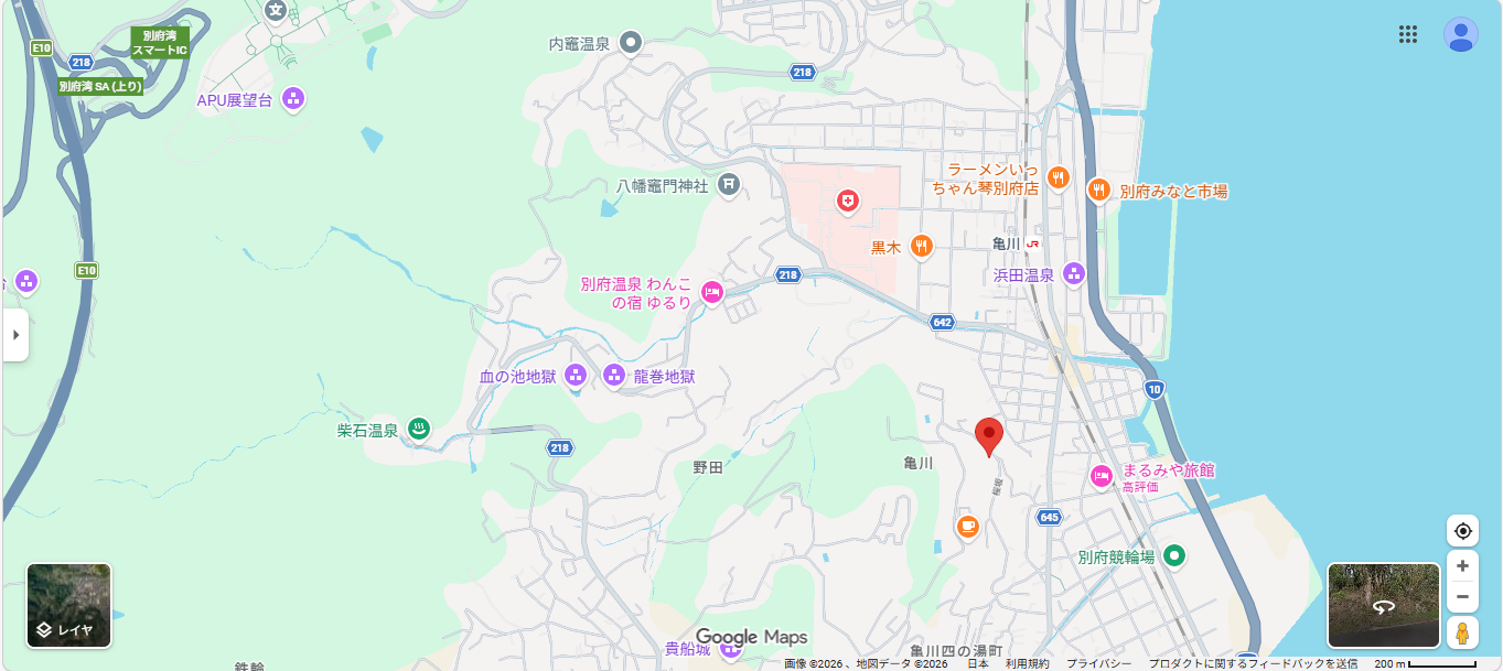 ＜画像掲載なし→編集から画像掲載＞大分県別府市亀山中央町の山林　約２３５坪　１００万円